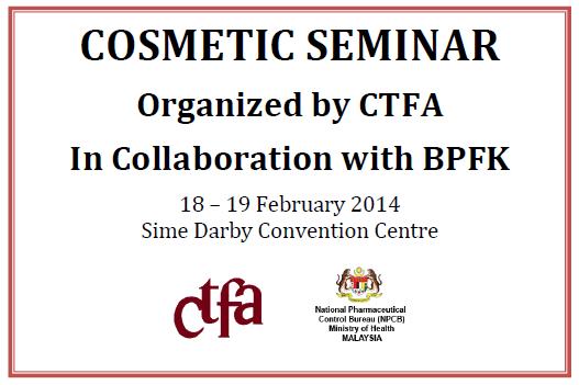 Cosmetic Seminar Organized by CTFA in Collaboration with BPFK