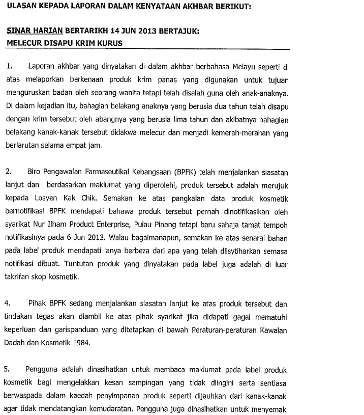 KA-Melecur disapu krim kurus 1